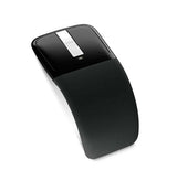 Wireless Mouse Portable Foldable Optical Mouse Ergonomic Wireless Gaming Mouse with USB Receiver Office Tools Black