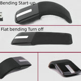 Wireless Mouse Portable Foldable Optical Mouse Ergonomic Wireless Gaming Mouse with USB Receiver Office Tools Black