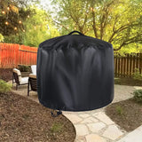 18 Inch Round Fire Pit Cover for 2.0,Heavy Duty Waterproof Outdoor Smokeless Firepit Cover,Small Fire Bowl Outdoor(18" D x 15" H)