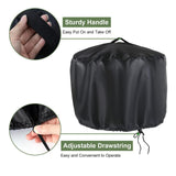 18 Inch Round Fire Pit Cover for 2.0,Heavy Duty Waterproof Outdoor Smokeless Firepit Cover,Small Fire Bowl Outdoor(18" D x 15" H)
