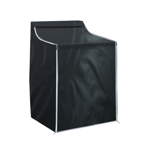 Top Load Washing Machine Cover Laundry Dryer Protect Cover Dustproof Waterproof Zipper Design for Easy Fit for Most Machine(Black)