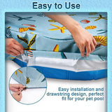 Foldable Round Dog Swimming Pool Cover, Coating Waterproof and UV Protection, Leakproof Washable Kiddie Pet Small Paddling Bath In Australia - Darrahopens