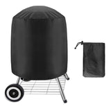 Grill Cover,Heavy Duty Waterproof Smoker Cover Dome Gas Outdoor Grill Cover for Char-Broil, 24" D x 28.5" H, Black