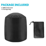 Grill Cover,Heavy Duty Waterproof Smoker Cover Dome Gas Outdoor Grill Cover for Char-Broil, 24" D x 28.5" H, Black