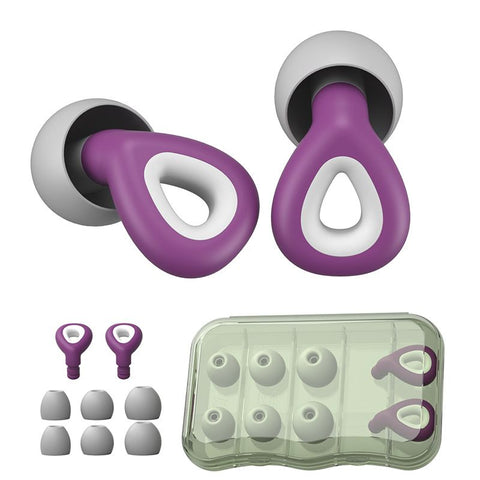 Ear Plugs for Sleeping, for Sleeping Noise Concert Ear Plugs Swimming Ear Plugs Silicone Ear Plugs for Swimming,Sleeping（Purple)