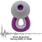 Ear Plugs for Sleeping, for Sleeping Noise Concert Ear Plugs Swimming Ear Plugs Silicone Ear Plugs for Swimming,Sleeping（Purple)
