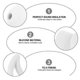 1 Pair Soundproof Noise Reduction Earbuds Motorcycle Reusable for Motorcycle Airplane Earphone Mute Travel