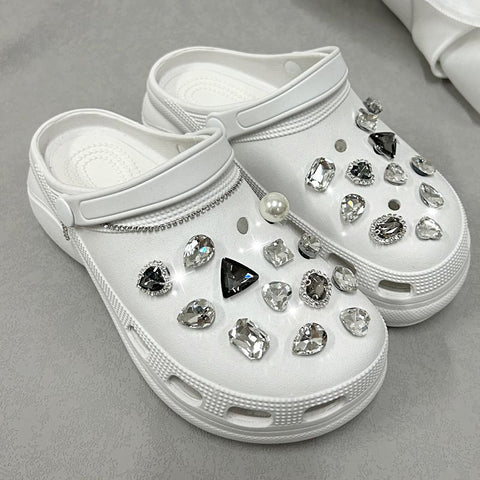 Bling Shoe Charms for Women Girl - Shoe Decoration Charms Crystal Diamond Luxury Shoe Accessories for Sandals,Party Favors Gifts In Australia - Darrahopens