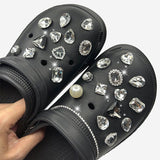 Bling Shoe Charms for Women Girl - Shoe Decoration Charms Crystal Diamond Luxury Shoe Accessories for Sandals,Party Favors Gifts