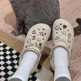 Bling Shoe Charms for Women Girl,Pearl Shoe Charms with Shoe Chains for Women Girls Shoe Accessories Decoration Charms for Slipper In Australia - Darrahopens