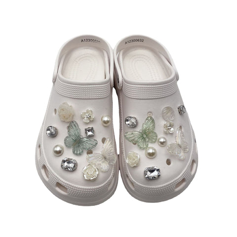 Charms for Women Girl Bling Butterfly Shoe Charms Sandals Decoration Shoe Accessories, Birthday Party Gift In Australia - Darrahopens
