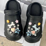 Shoes Boys Unisex Pattern Children's Shoes Lining Clog Children's Slides Sandal on Summer Sandals Garden Shoes Bathroom Slippers