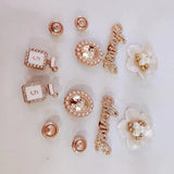Shoe Charms for Women Girls Sliver Fashion Crystal Shoes Charms Clog Accessories,Decoration Sandal with Cute Bear Decoration 12pcs In Australia - Darrahopens