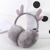 Ear Cover Fashion Stretchable Earmuffs Ear Muffs for Winter Cute Reindeer Antlers Earmuffs Warm Faux Fur Ear Warmers（2pcs） In Australia - Darrahopens