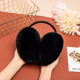 Women Winter Earmuffs Girl Ski Adjustable Ear Covers for Cute Ear Warmer Outdoor Earmuff Fleece Lining （black） In Australia - Darrahopens
