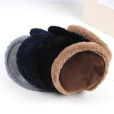 Classic Earmuffs Winter Plush Earmuffs Outdoor Riding Skiing Warm Mens Earmuffs Behind Head Collapsible Fluffy Earmuffs（4pcs）