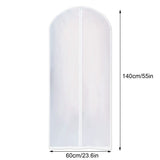 5 Pcs Garment Covers Bag Clear 60*140cm Snag Free Zipper Hanging Garment Bags for for suits, dresses, leathers, tops, furs