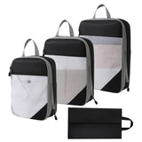 Compression Packing Cubes for Travel,4 Set Travel Packing Cubes for Suitcases,Compression Suitcases Organizers Bag Set for Travel