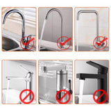 Sponge Holder for Kitchen Sink, Hanging Faucet Drain Rack with Hook, Kitchen Sink Organizer with Divider and Drip Tray