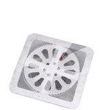 20 PCS Pack,4" X 4" Disposable Shower Drain Cover Hair Catcher Shower Drain Mesh Stickers, Bathroom, Laundry, Bathtub, Kitchen
