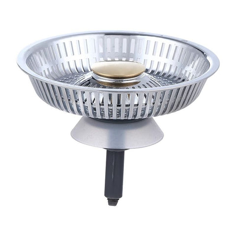 304 Stainless Steel Pop Up Sink Drain Strainer with Drain Filter, Anti-Clog
Stainless Steel Metal Pop Up Sink Stopper