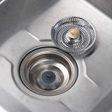 304 Stainless Steel Pop Up Sink Drain Strainer with Drain Filter, Anti-Clog
Stainless Steel Metal Pop Up Sink Stopper