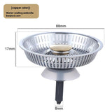 304 Stainless Steel Pop Up Sink Drain Strainer with Drain Filter, Anti-Clog
Stainless Steel Metal Pop Up Sink Stopper