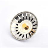 Shower Drain kit Sink Floor Drain Stainless Steel Kitchen Sink Filter Durable Rubber Seal Washbasin Bathroom Hair Filter（2pcs）