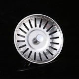 Shower Drain kit Sink Floor Drain Stainless Steel Kitchen Sink Filter Durable Rubber Seal Washbasin Bathroom Hair Filter（2pcs）