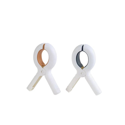 Beach Towel Clothes Pins 2 Pcs Heavy Duty Clothes Clips Windproof Clamps Clothes Pegs, No Trace Design for Clothes