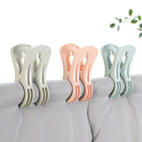 3 Pack Beach Towel Clips, Clothes Pegs, Double Large Clothes Clips, Windproof Clips On The Beach and Sun Loungers, for Clothes