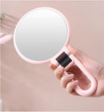 Magnifying Mirror, Rotation Adjustable Handle, Double Sided Folding, Mirror for Women for Eyes Makeup Travel Table Desk Shaving