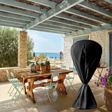 Fan Cover Washable All Electric Fan Sleeve Waterproof Dustproof Protective Cover for Pedestal Stand Fan Floor Fan - Black (Black)