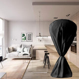 Fan Cover Washable All Electric Fan Sleeve Waterproof Dustproof Protective Cover for Pedestal Stand Fan Floor Fan - Black (Black)