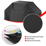 Grill Cover, 58 inch BBQ Gas Grill Cover for Outdoor Grill, Waterproof, Anti-UV, Rip-Proof,Fade Resistant Material, Barbecue Black In Australia - Darrahopens
