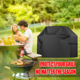 Grill Cover, 58 inch BBQ Gas Grill Cover for Outdoor Grill, Waterproof, Anti-UV, Rip-Proof,Fade Resistant Material, Barbecue Black In Australia - Darrahopens