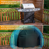 Grill Cover, 58inch BBQ Gas Grill Cover for Charbroil/Outdoor Grill, Barbecue  Anti-UV with Hook-and-Loop and Hem Rope Monument In Australia - Darrahopens
