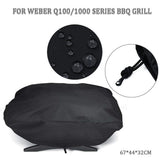 Grill Cover Garden Waterproof Anti Dust Protective Outdoor Windproof Accessories BBQ Stove Shield UV Resistant Polyester Portable