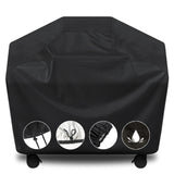 Grill Cover, BBQ Cover 58 inch,Waterproof BBQ Grill Cover,UV Resistant Gas Grill Cover,Durable and Convenient,Rip Resistant,Black