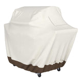 Gas Grill Barbecue Cover,  Medium, Beige Tough interlocking seams provide enhanced strength