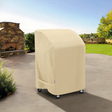 2 Burner Grill Cover 32 Inch, Outdoor Heavy Duty Waterproof Small Gas BBQ Cover, More Grills with Collapsed Side Tables, Beige