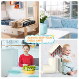 Baby Proofing Corner Guards, 8 Pack Pre-Taped Table Corner Protector for Baby, Soft Rubber Foam Furniture Corner Bumper  (White) In Australia - Darrahopens