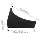 4 Pcs Decorative Desk Box Corner Protector Desk Case Edge Cover Safety Guard Furniture Corner Bumpers Thickened Hardware （Black）