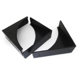 4 Pcs Decorative Desk Box Corner Protector Desk Case Edge Cover Safety Guard Furniture Corner Bumpers Thickened Hardware （Black）