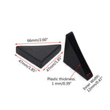 8 Pieces Black Triangle Shape Plastic Glass Corner Guards Covers Protectors well made and durable.