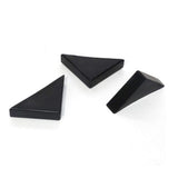 8 Pieces Black Triangle Shape Plastic Glass Corner Guards Covers Protectors well made and durable.
