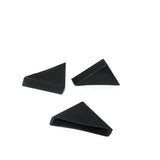 8 Pieces Black Triangle Shape Plastic Glass Corner Guards Covers Protectors well made and durable.