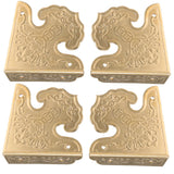 4Pcs Box Shield Bumper Edge Angle Metal Right Angle Chinese Style Safety mask Furniture Corner Retro Decor Protector Corner In Australia - Darrahopens