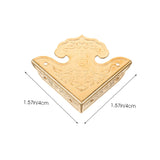 4Pcs Box Shield Bumper Edge Angle Metal Right Angle Chinese Style Safety mask Furniture Corner Retro Decor Protector Corner