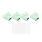 Edge Protectors, 4Pack U Foam Safety Bumper W Self-Adhesive Tape Furniture Corner Table Edge Guard, 2.16"x1.38"x0.315", Green